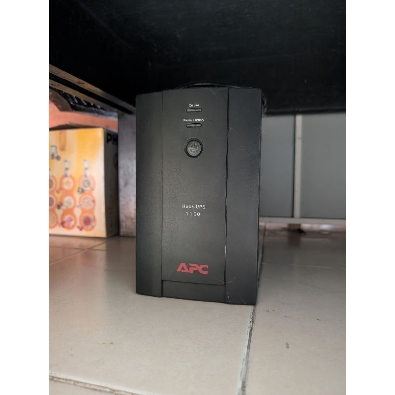 เครื่องสำรองไฟ APC Back-UPS 1100 มือสอง แบตเสื่อมต้องไปเปลี่ยน