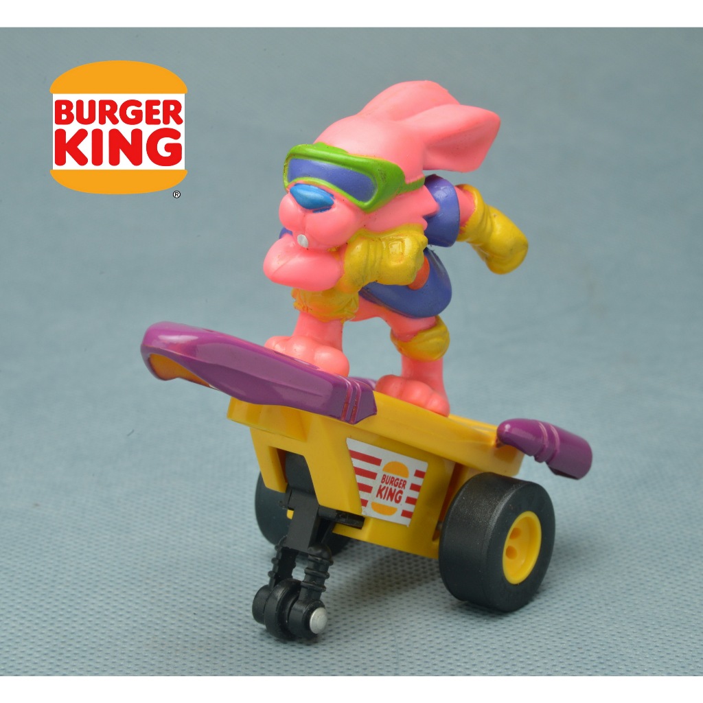 No.153 ของเล่น Fast Food Toy ของ Burger King 2000 ชุด Purple Jet Tricycle Skateboard