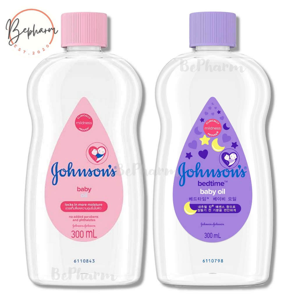 Johnson’s Baby Oil 300 ml (2 สูตร) จอห์นสัน เบบี้ ออยล์ เบบี้ออยล์ น้ำมันบำรุงผิว ผม เล็บ Johnson Baby Oil ออยล์บำรุงผิว