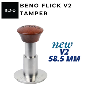 BENO Flick Tamper เเทมป์เปอร์กดกาแฟ ระบสปริงคู่ แรงกดคงที่ 30 ปอนด์ แบบดีดกลับ ตัดแรงอัตโนมัติแบบเดียวกับ force tamper