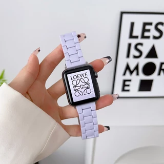 สายนาฬิกาเรซินสีลูกกวาดสำหรับ iWatch S11/10/9/8/7/6/SE/5/4/3/2/1/ สายรัด PC Ultra 49mm46mm42mm41mm45mm40mm38mm44mm