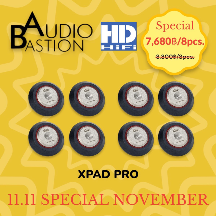 Audio Bastion X-PAD Pro จานรองสไปค์ ที่วางลำโพง (Set 8 PCS)