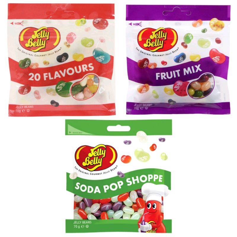 Jelly Belly ลูกอมเคี้ยวหนีบ คละรส ขนาด 70 กรัม