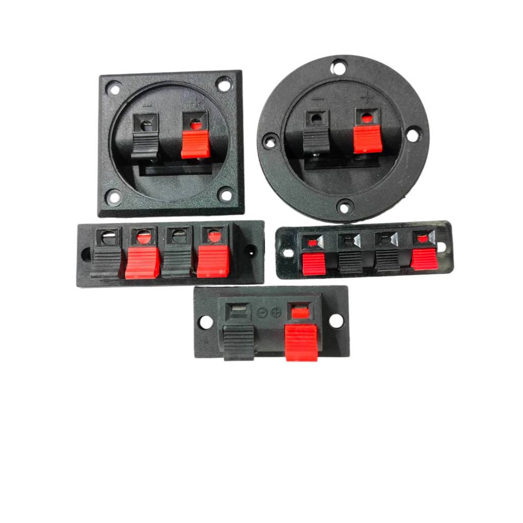 1ชิ้น แทปลำโพง 2ที่ 4ที่  แท็ปลำโพง กลม แท็ปลำโพง