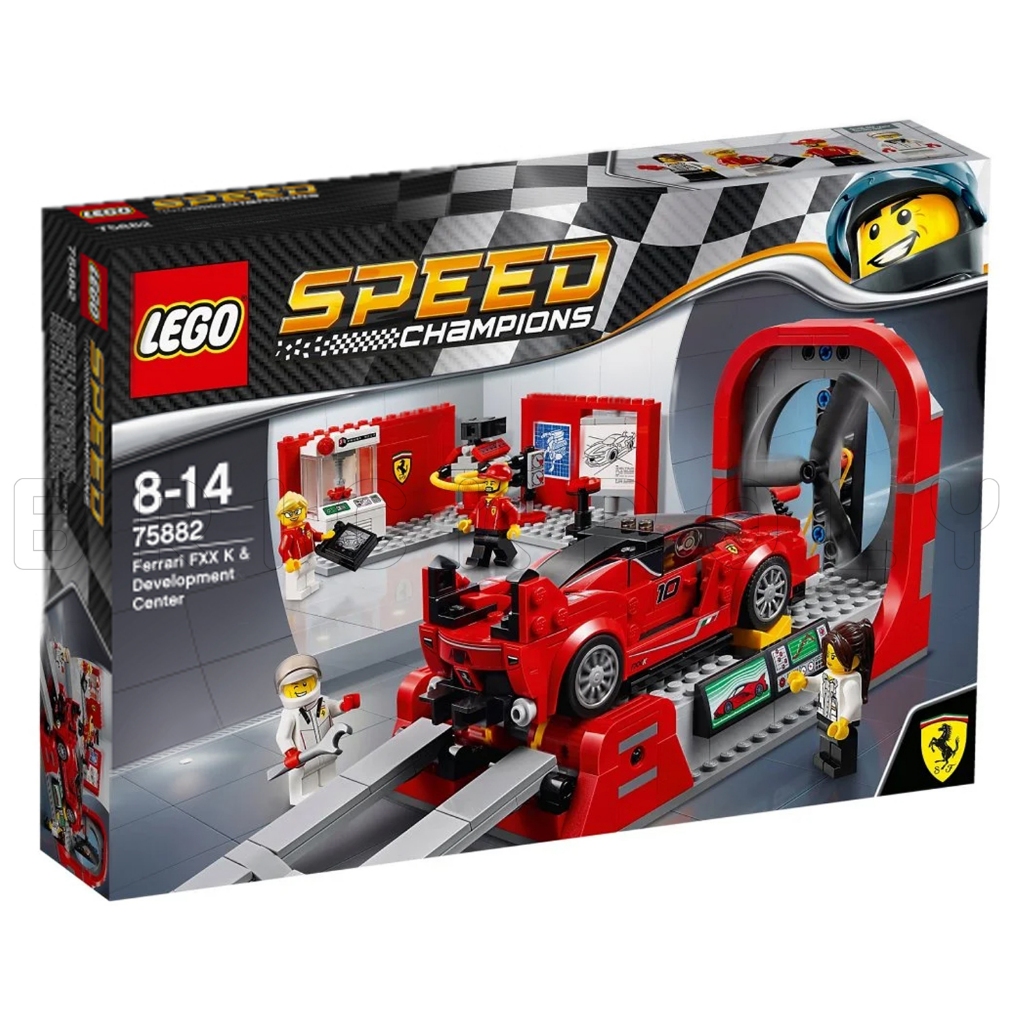 75882 : LEGO Speed Champions Ferrari FXX K & Development Center (สินค้ากล่องมีตำหนิเล็กน้อย)
