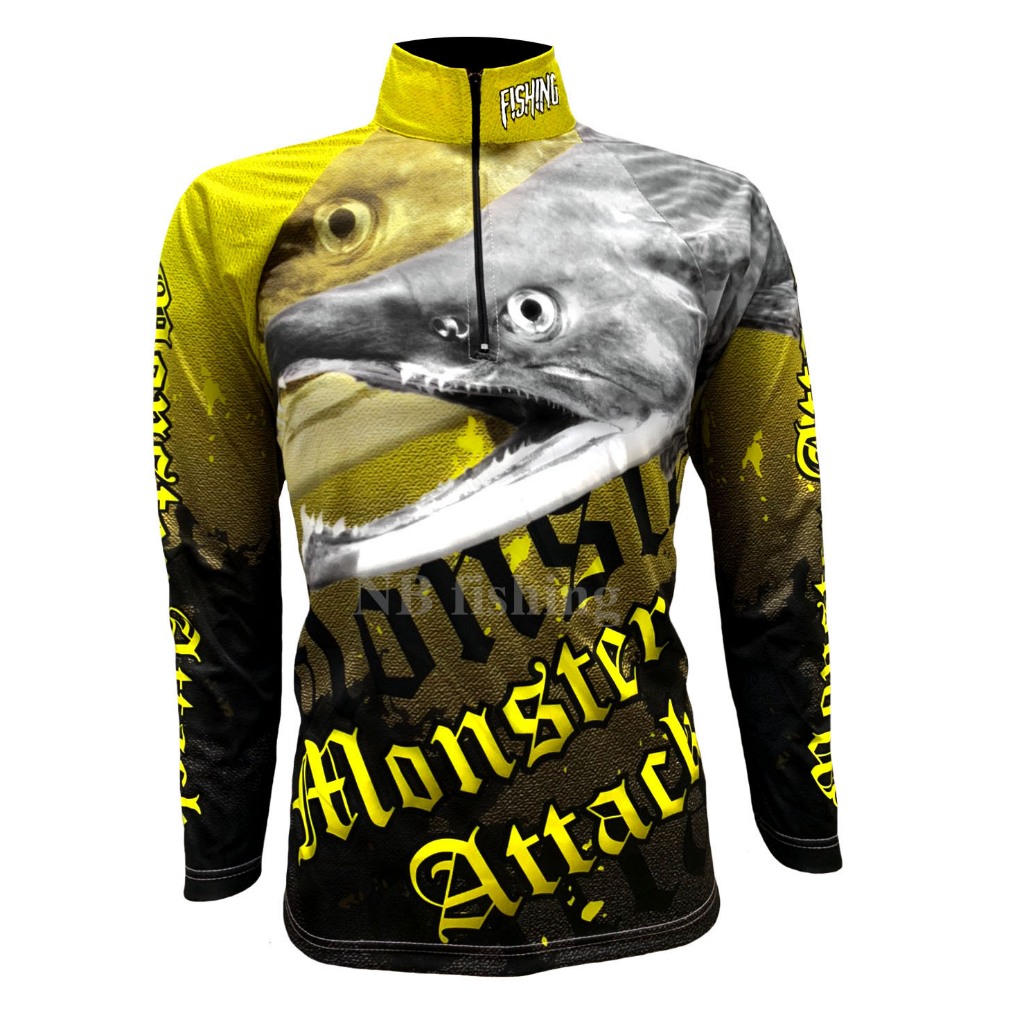เสื้อตกปลา,ปั่นจักรยาน GB Moster Attack (สินค้าพร้อมจัดส่ง) ป้องกันแสง UV