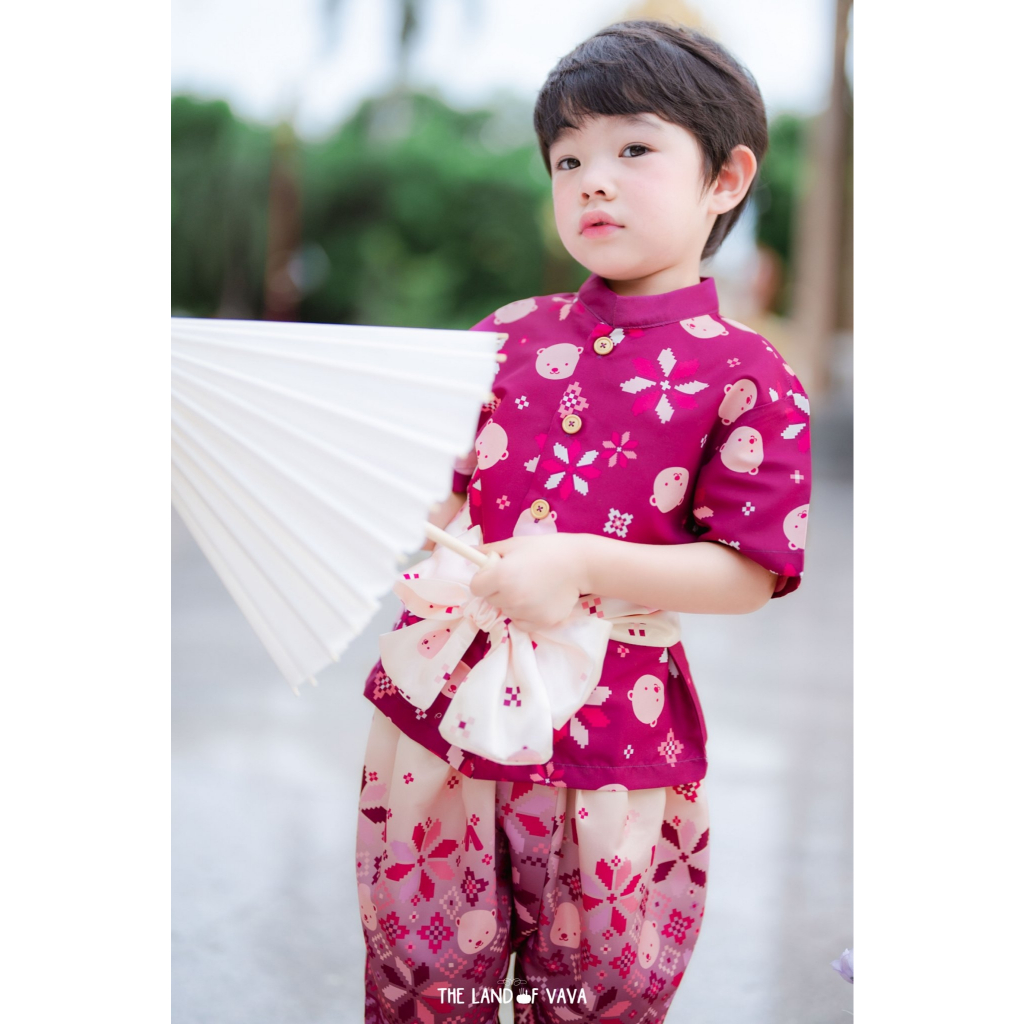 Thelandofvava VNYI3017 ชุดเซ็ตเด็กชาย ชุดไทย Happy Loy Krathong ลิขสิทธิ์แท้จาก vava - รูปที่ 2
