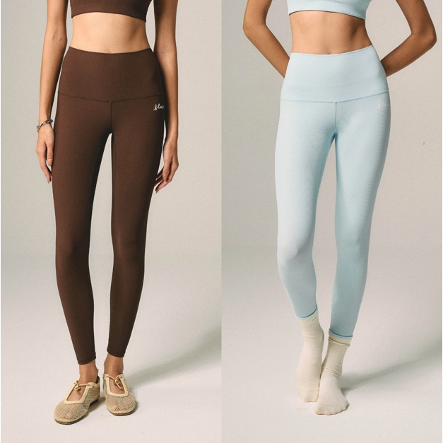 Palette Back-Pocket Wide Ribbed Leggings (At Ease Collection) - The Flos Club
