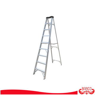 BARCO บันไดอลูมิเนียมทรงเอ มีถาด 9 ขั้น 2.6 ม.
