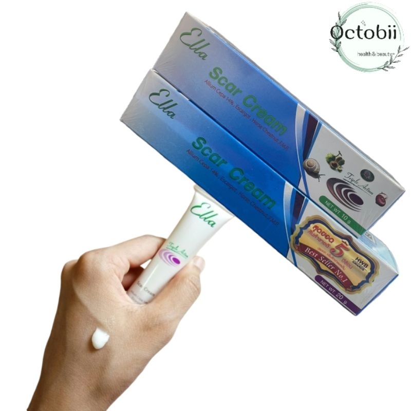 Ella scar cream ครีมลดเลือนรอยแผลเป็น สูตรพิเศษที่มีส่วนผสมจากธรรมชาติ ที่ผสมผสานได้อย่างเหมาะสมด้วย