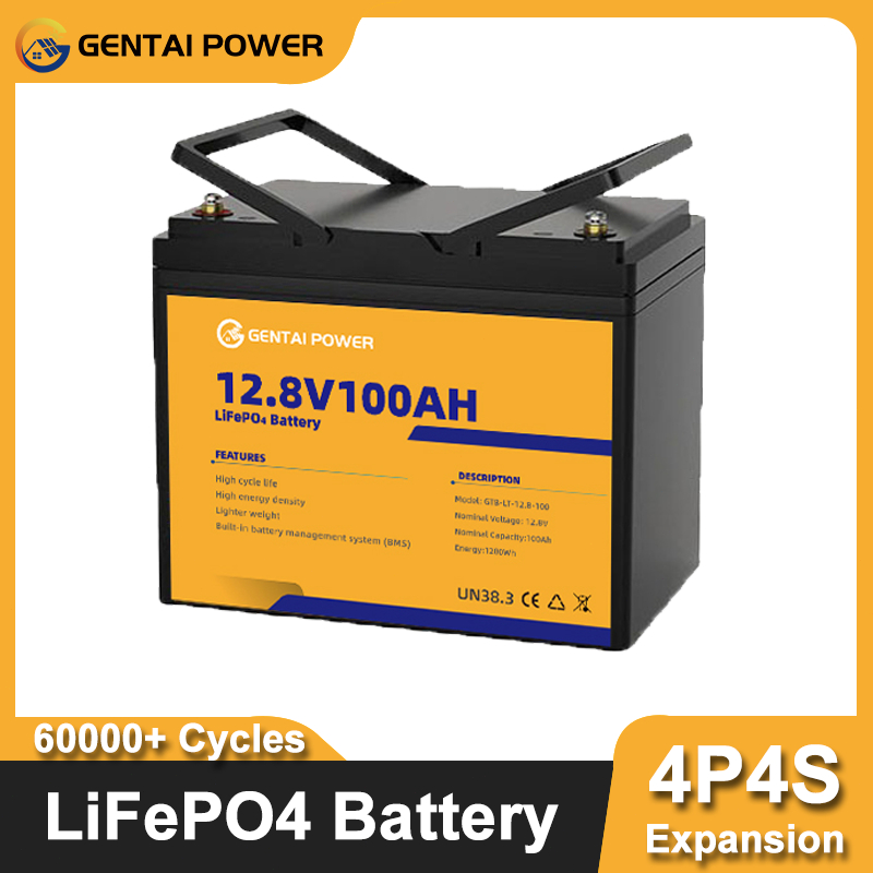 แบตเตอรี่ 12V 100Ah แบตเตอรี่ลิเธียม LiFePO4 12V 100Ah LiFePO4 Battery 10000+ Deep Cycles UPS Power 