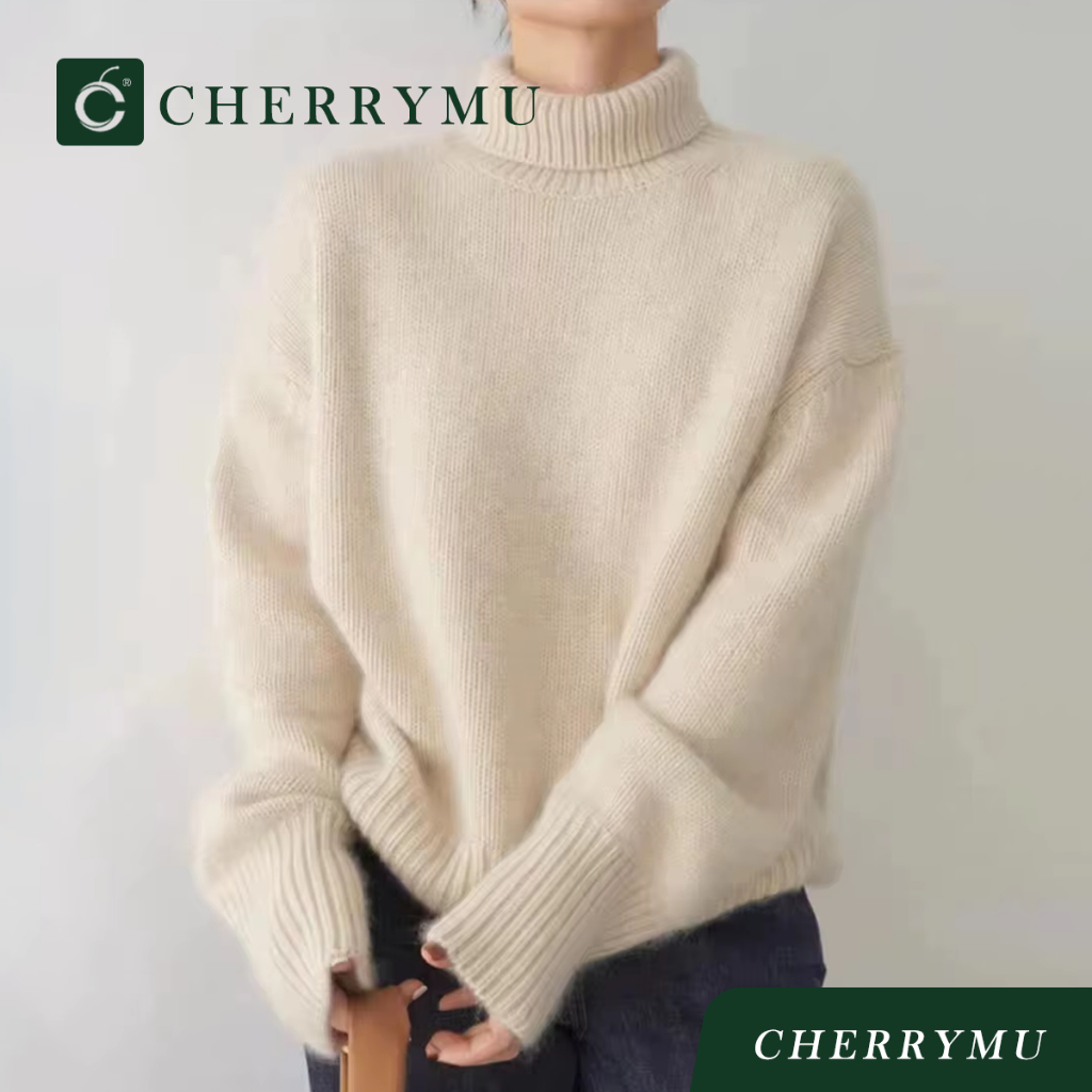 CHERRYMU รุ่น CS157 เสื้อไหมพรมแขนยาว