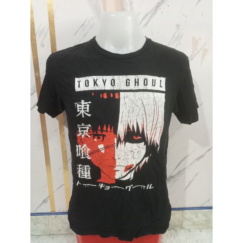 เสื้อยืดแขนสั้นยี่ห้อ Tokyo Ghoul มือสองกระสอบนำเข้า