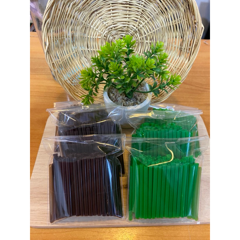 หลอด3.5มิล(ยาว4.5-5cm)ทำก้านผลไม้เหรียญโปรยทาน 100 ก้าน ตกแต่งเหรียญโปรยทาน
