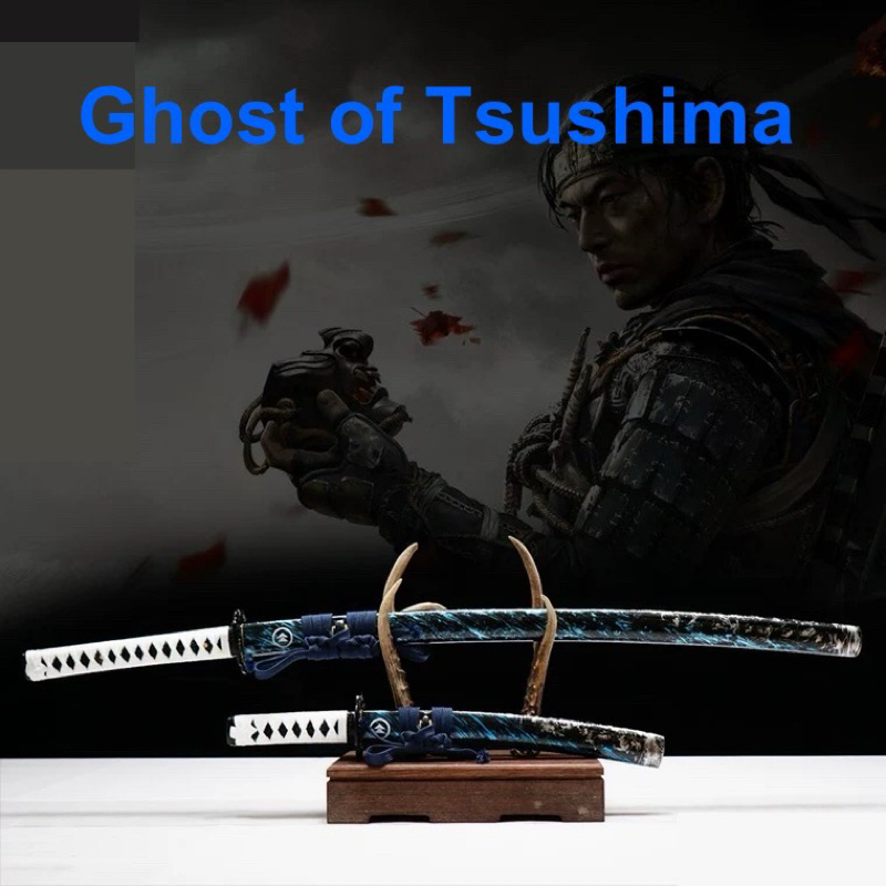ดาบจินซาไค จากเกมเรื่อง Ghost of tsushima (เหล็ก : 1060)(งานสั่งผลิตรอของ 15-20 วัน)