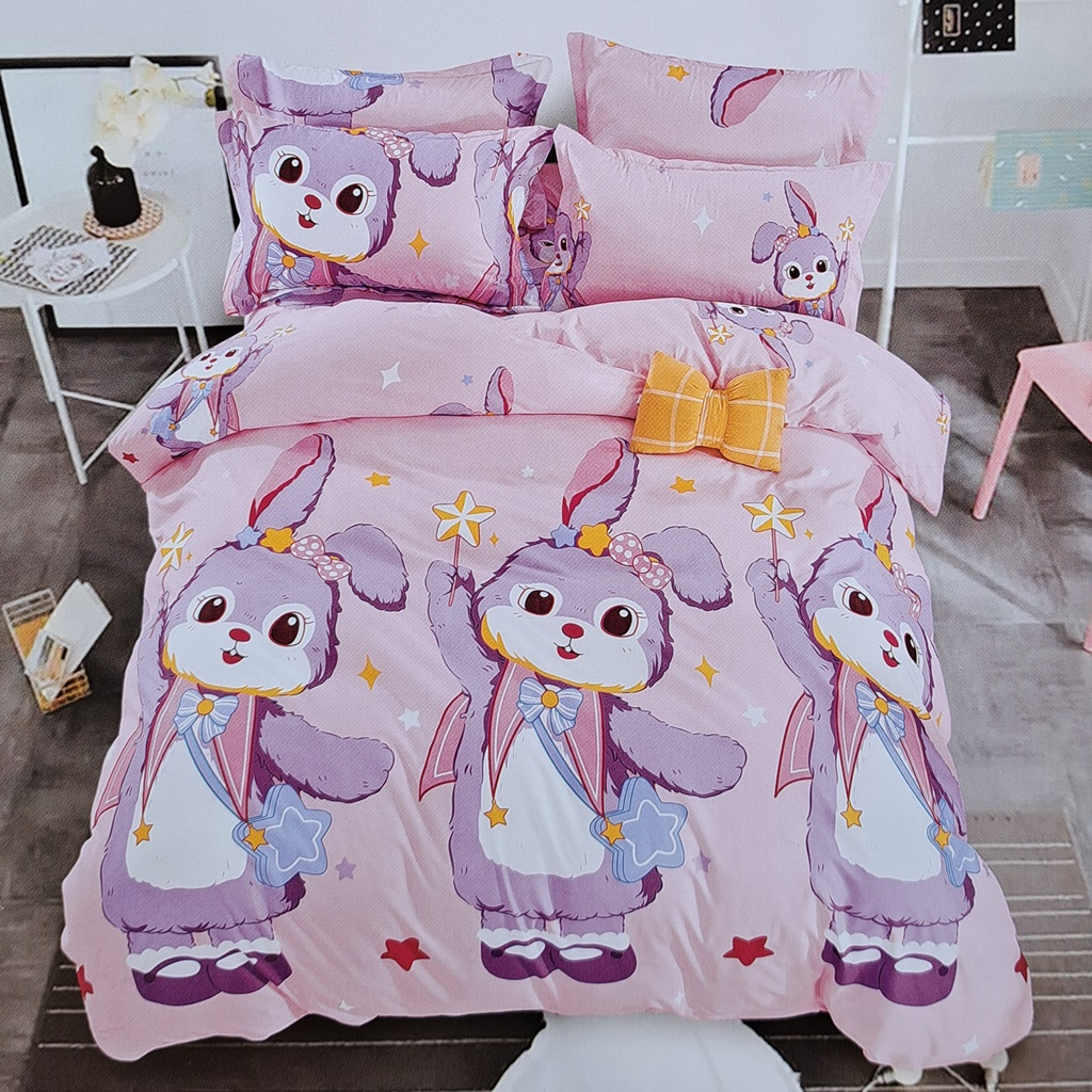 ผ้าปูที่นอน 6 ฟุต(5 ชิ้น)(ไม่มีนวม)เนื้อเนียนนุ่ม สีไม่ตก [สั่งซื้อได้เลย พร้อมส่งจ้า] AAA