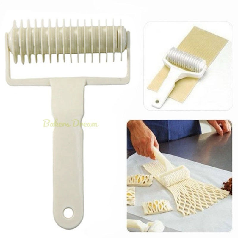 ลูกกลิ้งตัดแป้งพายลายตาข่าย roller cutter