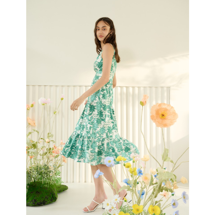 WOMEN'S FLORAL MAXI DRESS UPTOYOU