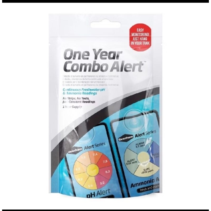 Seachem alert combo แพคคู่ วัดค่า แอมโมเนีย และ ph ในตู้ปลา ตู้ไม้น้ำ บ่อปลา