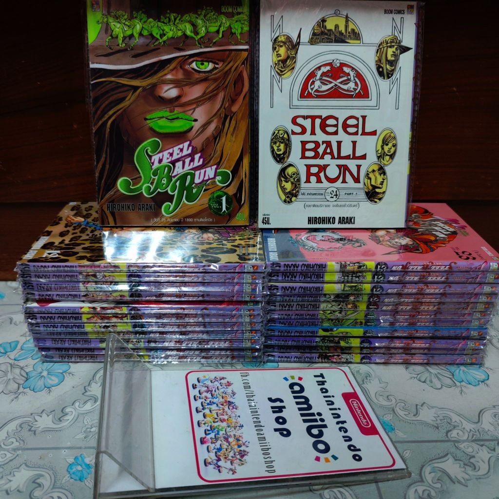 (ใช้โค้ดคุ้มได้) Steel Ball Run (Jojo โจโจ้ล่าข้ามศตวรรษ) ครบชุด เล่ม 1-24 จบ สภาพบ้านสวยๆ