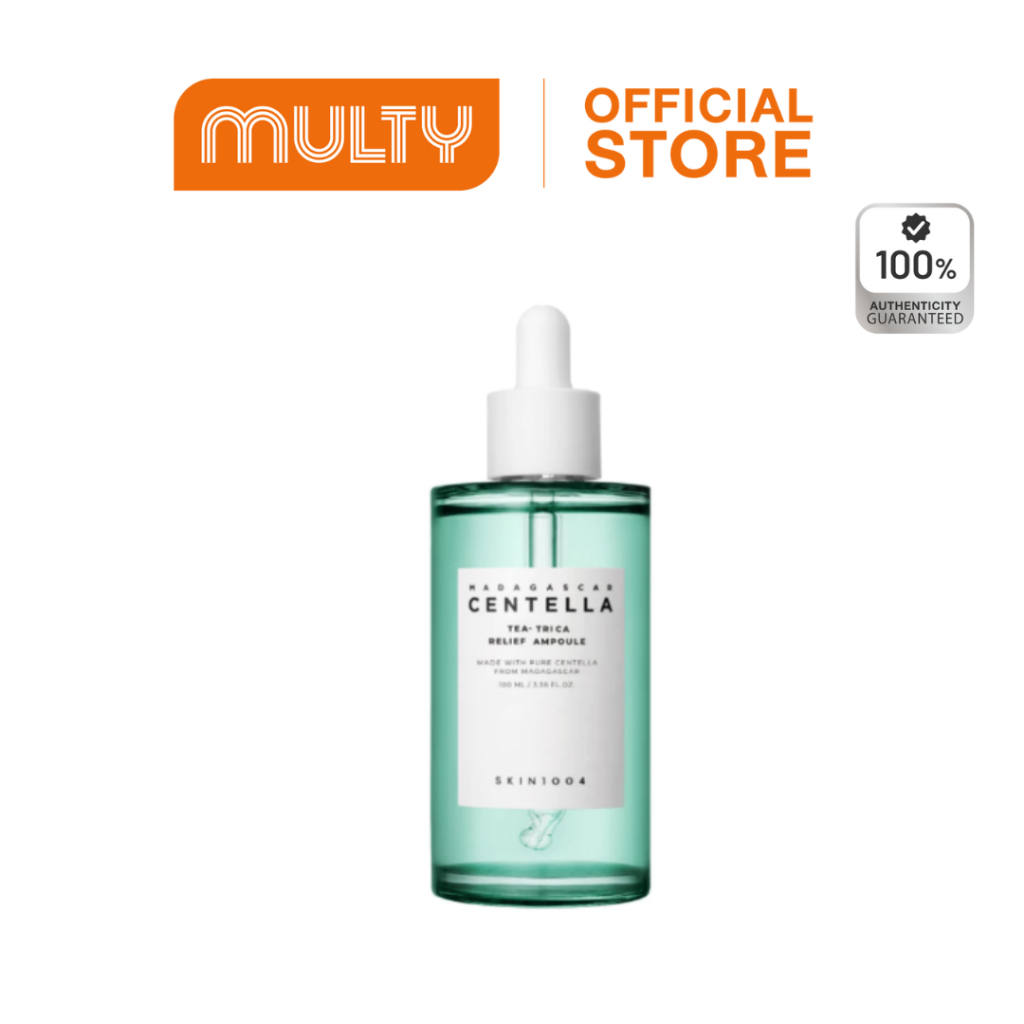 SKIN1004-Madagascar Centella Tea Trica Relief Ampoule 100ml. แอมพูล สูตรผิวเป็นสิวง่าย