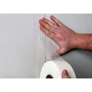 Starbuild เทปตาข่ายไฟเบอร์ FIBERGLASS MESH TAPE เทปตาข่ายเสริมแรง ชนิดมีกาวในตัวงานรอยต่อ รอยแตกผนัง