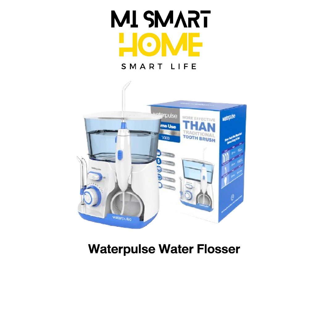 Waterpulse Water Flosser เครื่องขัดฟันพลังน้ำ รุ่นV300 ปรับได้10ระดับ ทำความสะอาดฟันและช่องปาก