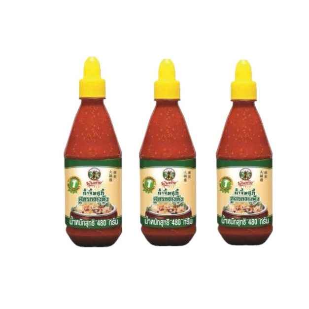 [ส่งฟรี] พันท้าย น้ำจิ้มสุกี้กวางตุ้ง 480 ก. (3 ขวด)
