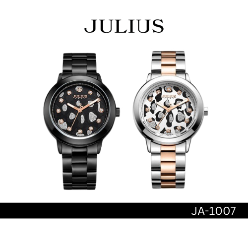 Julius JA-1007 นาฬิกาข้อมือผู้หญิง มี 2 สี สายสแตนเลส หน้าปัดกลม แบรนด์เกาหลี ของแท้ ประกัน 1 ปี