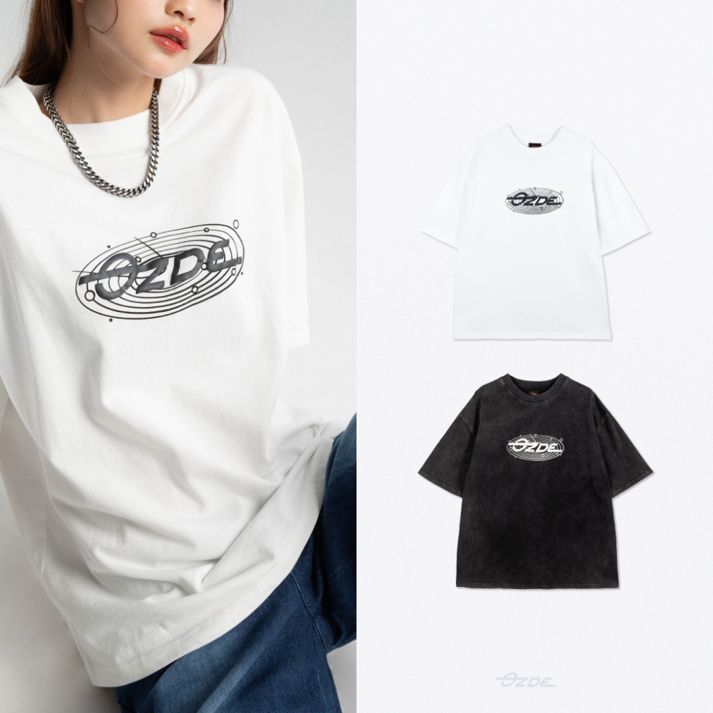 OZDE. - เสื้อยืด ผ้าฟอก Oversize รุ่น OZDE SOLAR