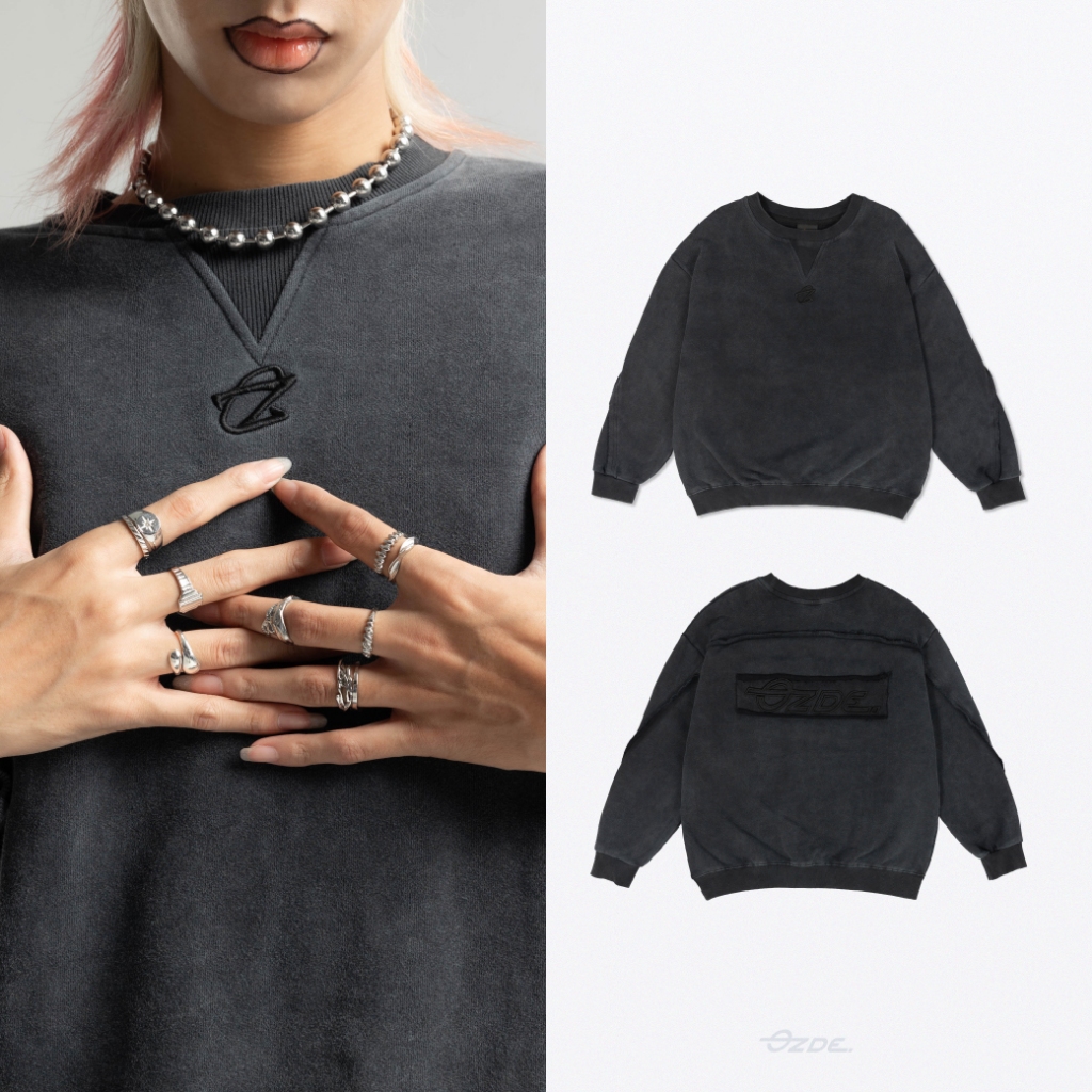OZDE. - เสื้อสเวตเตอร์ เเขนยาว ผ้าฟอก รุ่น OZ WAY