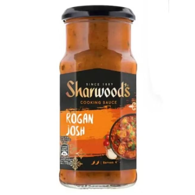 Sharwood's Rogan Josh Indian Cooking Sauce 420g - ซอสทำอาหารอินเดีย โรแกนจอช 420กรัม.
