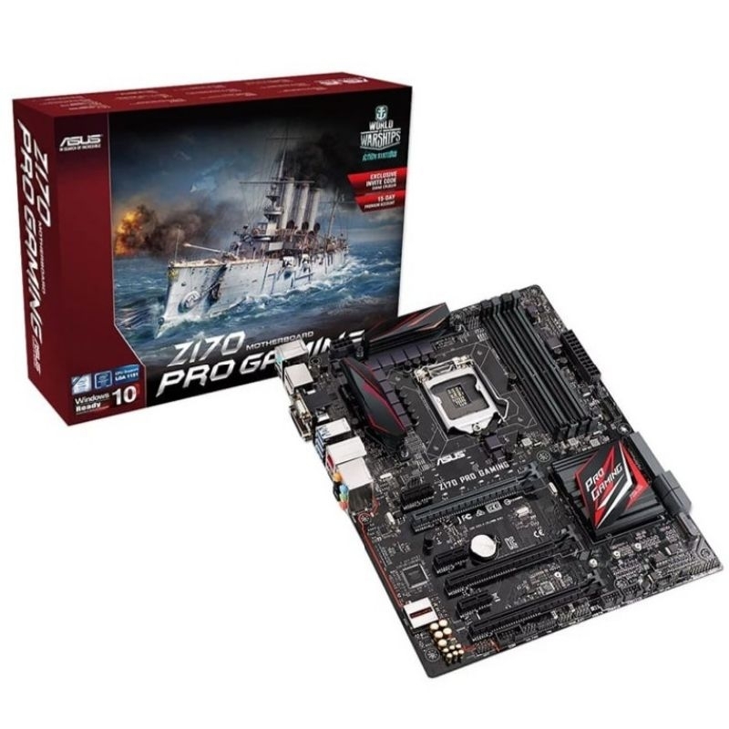 [พร้อมส่ง] เมนบอร์ด Asus Z170 Pro Gaming LGA-1151 มือสอง สวยๆ ใช้งานได้ปกติ