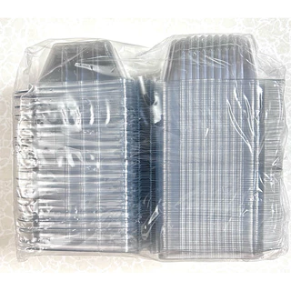 กล่องเบเกอรี่ TR-02S (PET) (ฝาไม่ล็อค) 1 แพค 100 ชิ้น