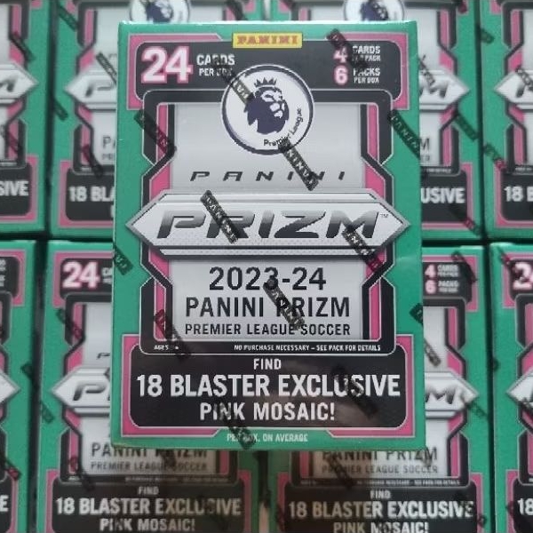 sale พร้อมส่ง 23/24 Panini Prizm premier league EPL Soccer blaster box (pink ) ฟรีสลีฟ