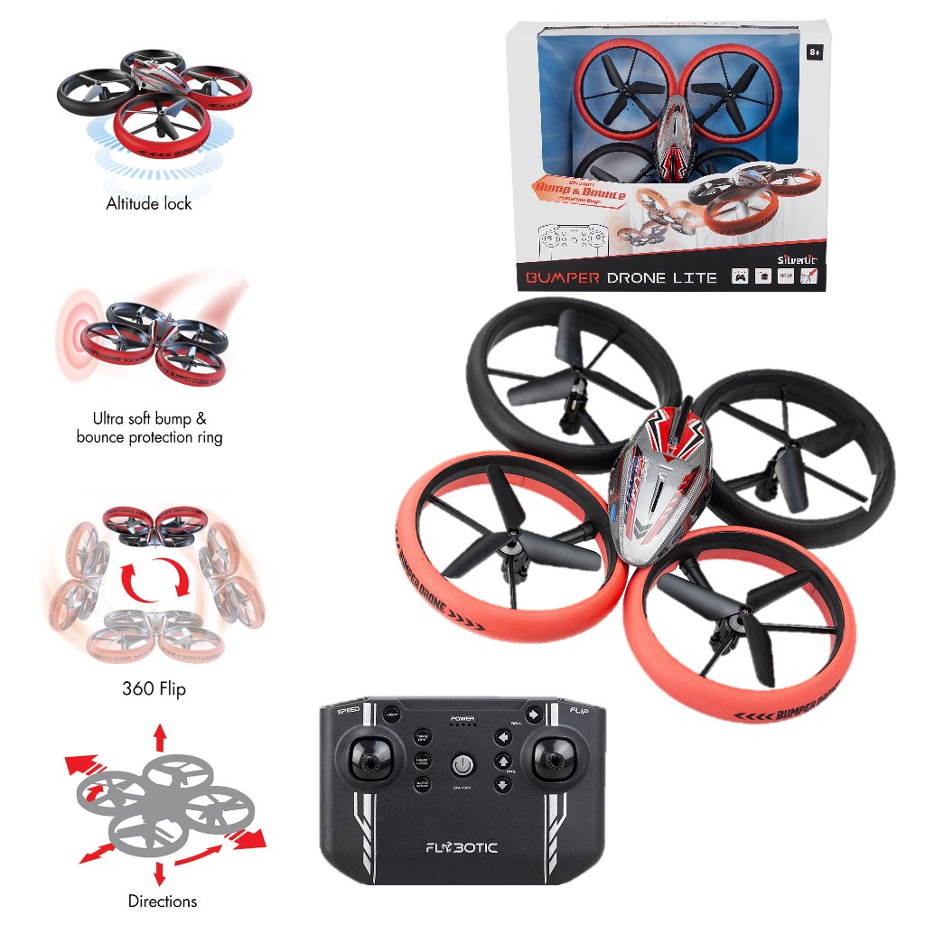 Silverlit BUMPER DRONE LITE ซิลเวอร์ลิท โดรนบังคับ 3 -Channel Drone 2.4GHz, Auto Take-Off รหัส SV84826