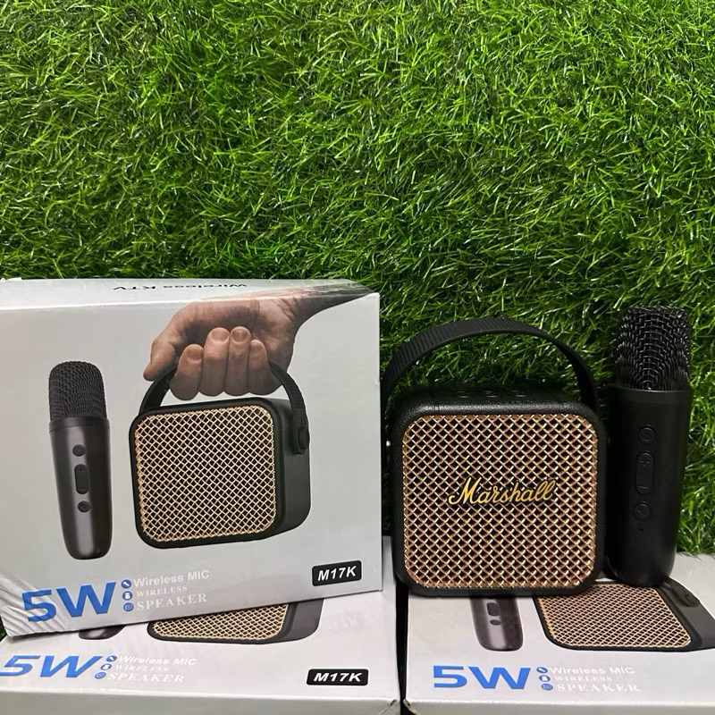 ลำโพงบลูทูธmini M17K พร้อมไมค์ลอยคาราโอเกะ กะทัดรัดพกพาสะดวก ราคาเบาๆ พร้อมส่ง4สี กำลังขับ5W