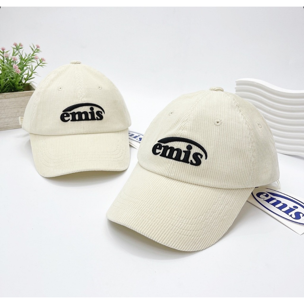 Emis Corduroy Ball cap (White)