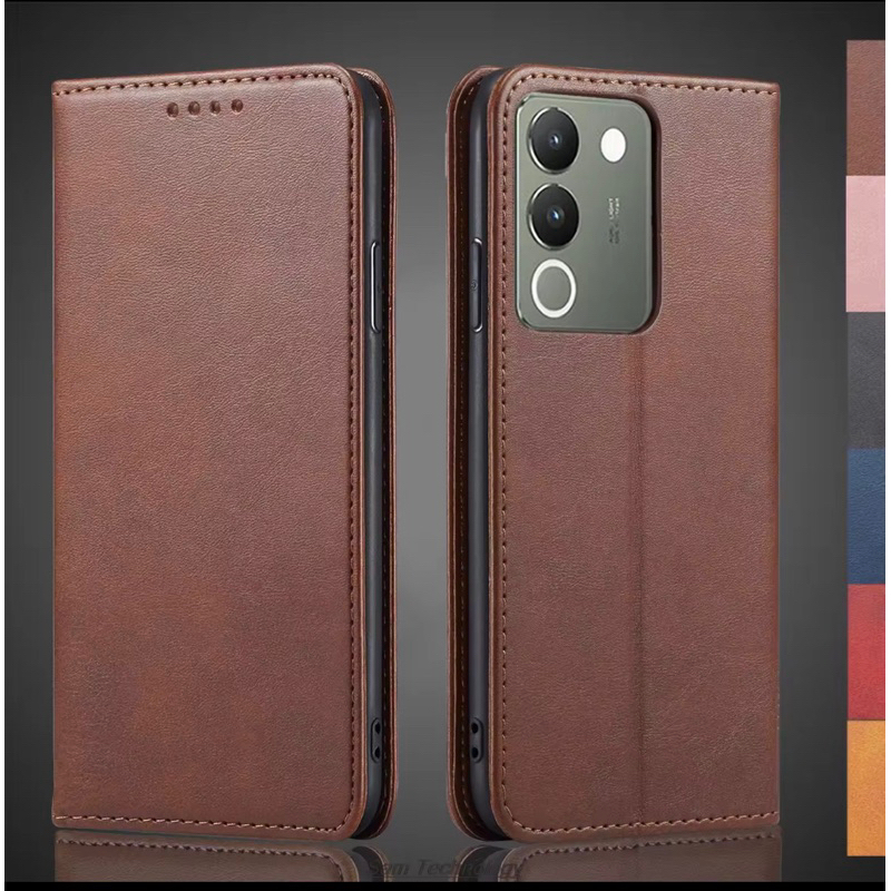 รุ่นใหม่ เคส ฝาพับหนัง สำหรับ รุ่น VIVO Y200/5G Y19S มีช่องเสียบบัตร หลายช่อง สามารถตั้งได้ XUNTE3