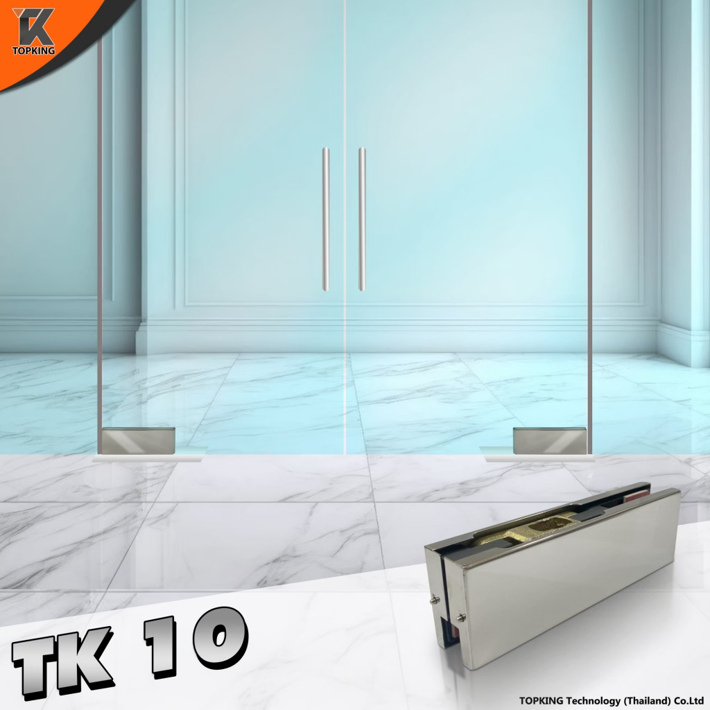 ตัวหนีบกระจก Stainless 304 ตัวยึดหนีบประตูกระจกบานเปลือย ตัวหนีบกระจก ตัวจับกระจก รุ่น TK 10