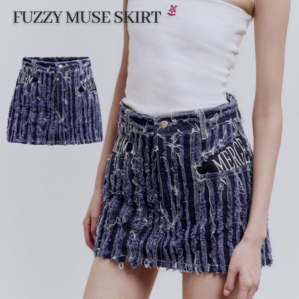 Merge Official - Fuzzy Muse Skirt (พร้อมส่ง)