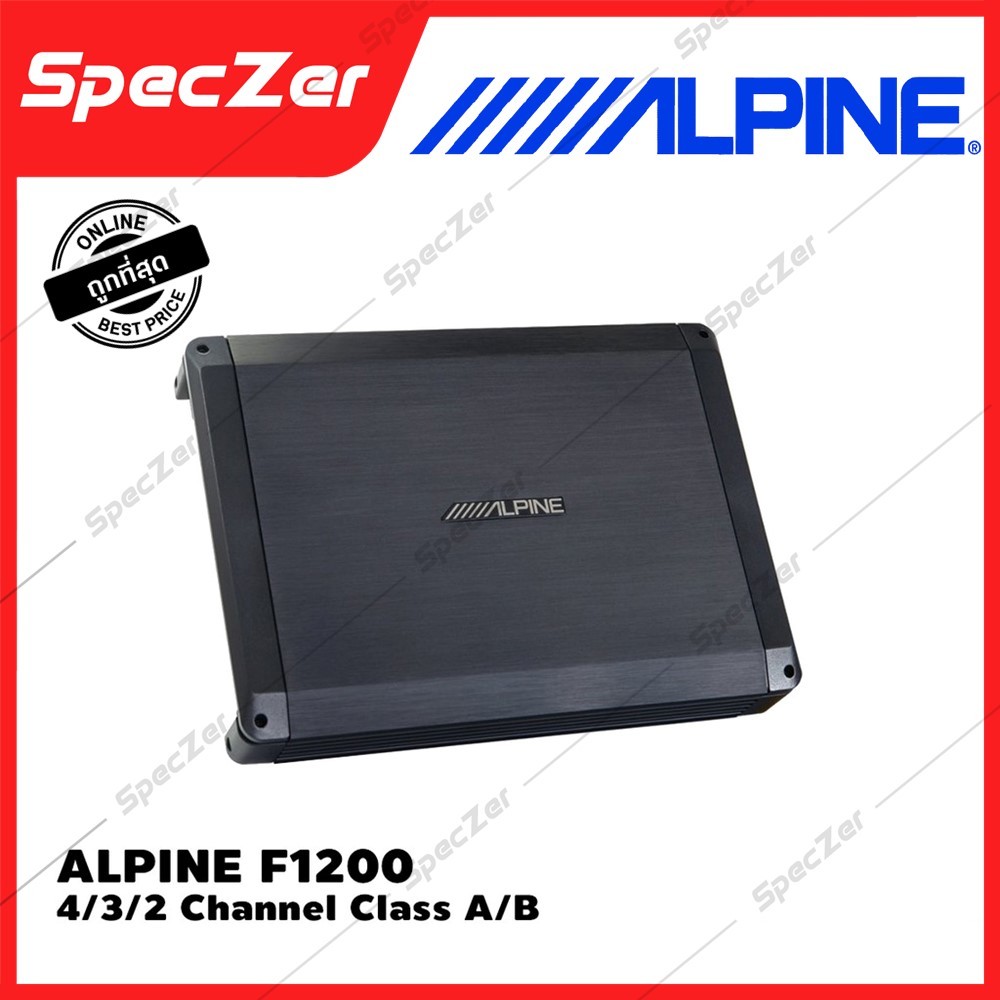 ALPINE BBX-F1200 BBX Series 1200 วัตต์ 4/3/2 Channel Class A/B เพาเวอร์แอมป์