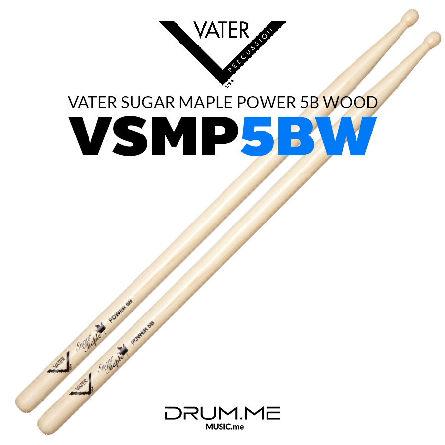 ไม้กลอง VATER SUGAR MAPLE POWER 5B WOOD VSMP5BW