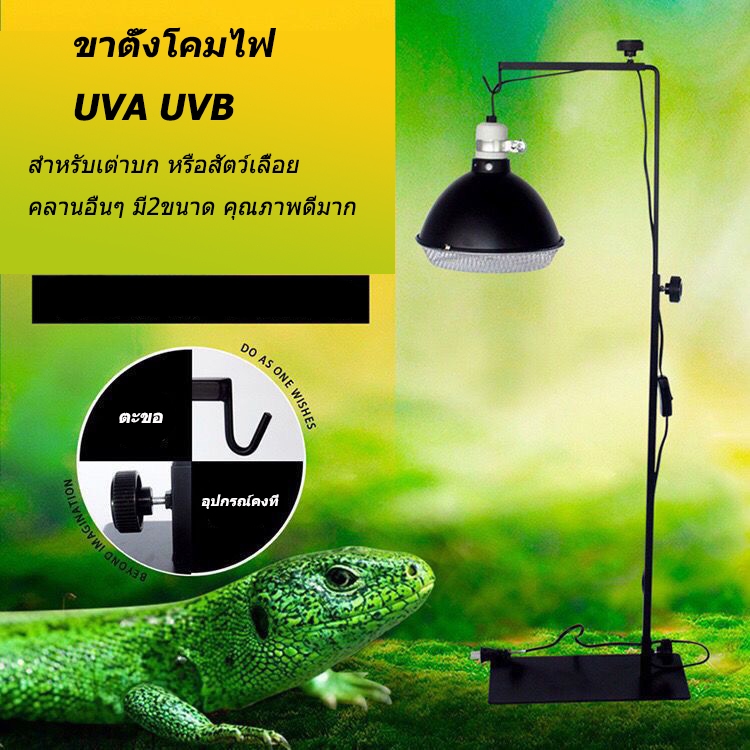 【meters_bonwe】ขาตั้งโคมไฟ UVA UVB สำหรับเต่าบก หรือสัตว์เลื้อยคลานอื่นๆ มี2ขนาด คุณภาพดีมาก