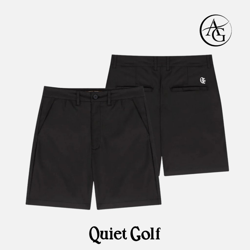 QUIET GOLF กางเกงขาสั้นลายโมโนแกรม