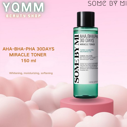 แท้100% SOME BY MI AHA-BHA-PHA 30DAYS MIRACLE TONER 150 ml โทนเนอร์ลดสิว ผลัดเซลล์ผิววัน มิราเคิล