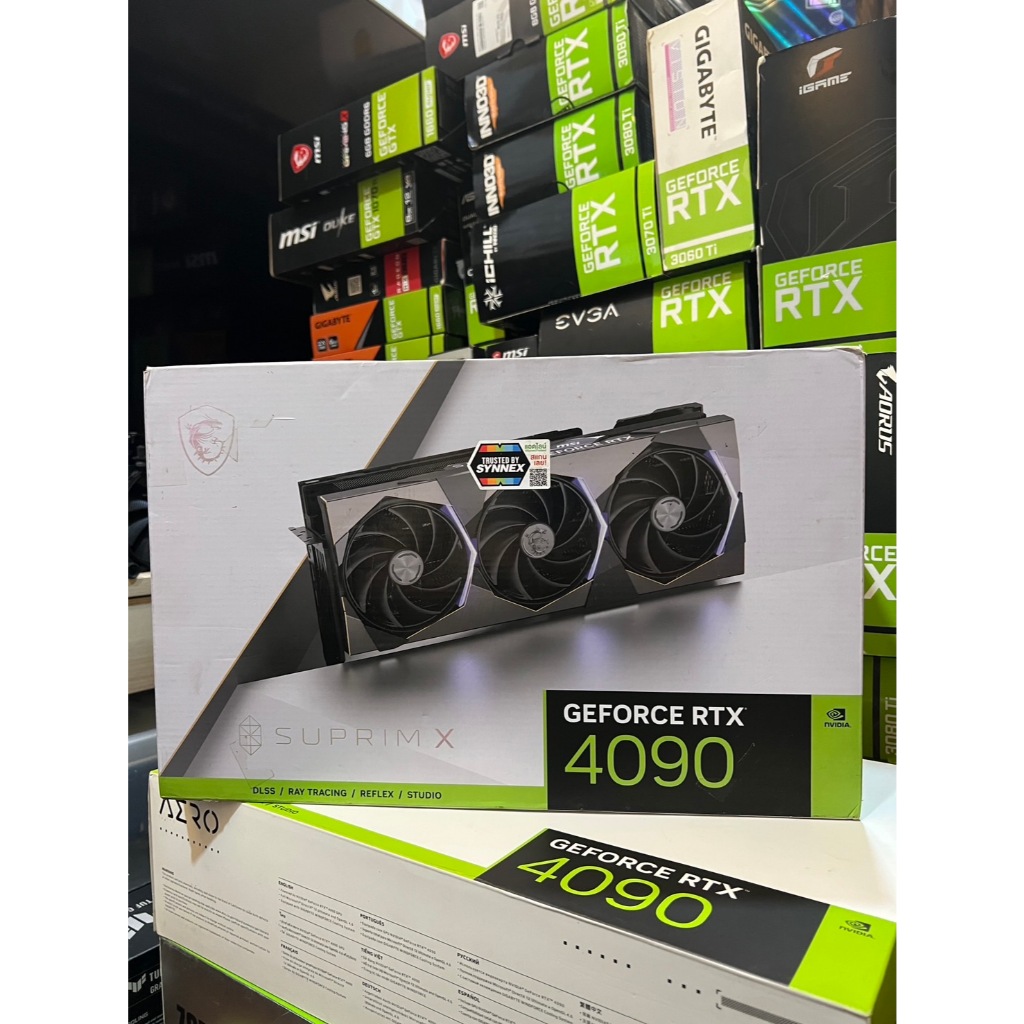 กล่องเปล่า MSI GEFORCE RTX 4090 SUPRIM X 24G - 24GB GDDR6X