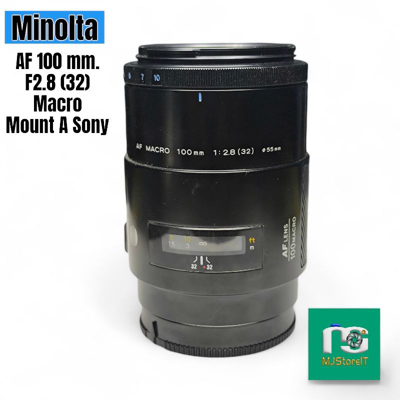 Minolta AF 100mm F2.8 Macro + Hood Mount A Sony (สภาพ 90-95%)