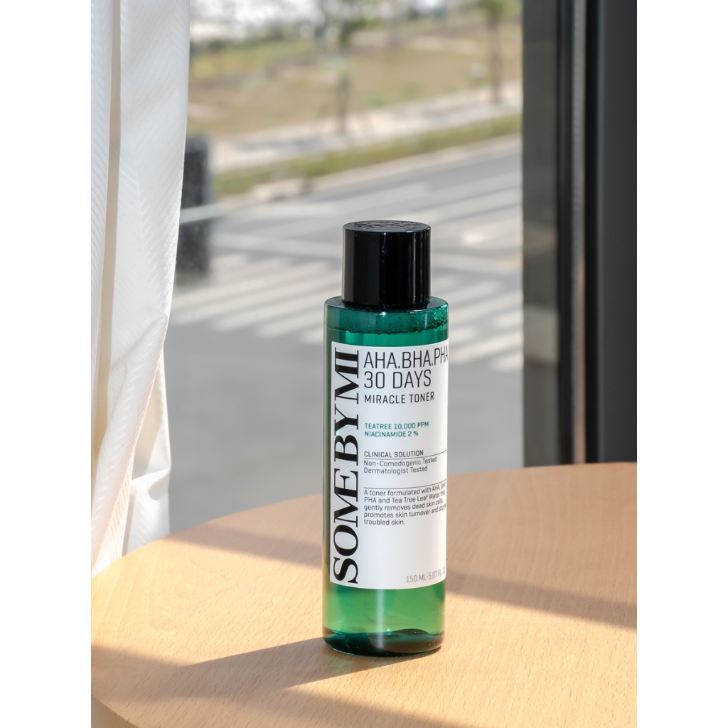 ŚÓMĒ BY MI AHA-BHA-PHA 30DAYS MIRACLE TONER 150 ml โทนเนอร์ลดสิว ผลัดเซลล์ผิว