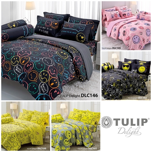 ผ้าปูที่นอน TULIP Delight ทิวลิป ดีไลท์ ขนาด 3.5 5 6 ฟุต Smiley World DLC100 DLC101 DLC102 DLC145 DLC146